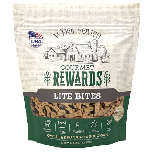 Wholesomes Gourmet Rewards Lite Bites Dog Treats 3lb - Poudre Pet and Feed Supply